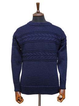 Unisex Guernsey Jumper Denim