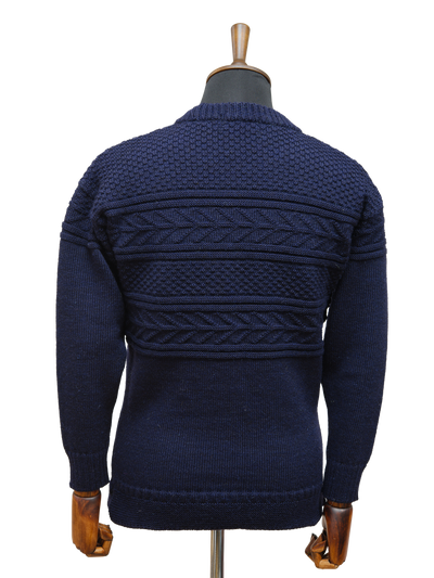 Unisex Guernsey Jumper - Denim