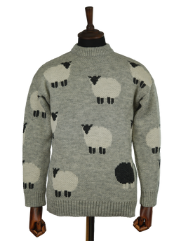 Unisex Black Sheep Jumper Grey