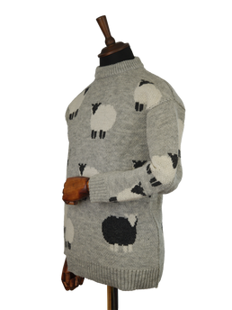 Unisex Black Sheep Jumper Grey