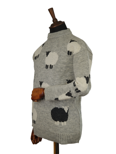 Unisex Black Sheep Jumper - Grey