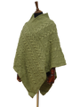 V-Neck Poncho Green