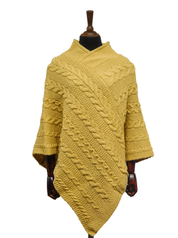V-Neck Poncho Sunflower