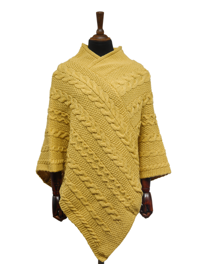 V-Neck Poncho Sunflower
