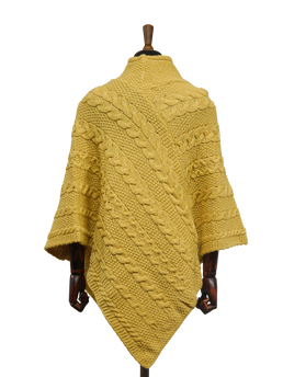V-Neck Poncho Sunflower