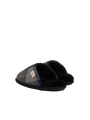 Harris Tweed William Slippers - Navy/Black Check