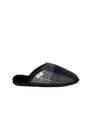 Harris Tweed William Slippers - Navy/Black Check