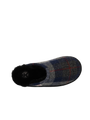 Harris Tweed William Slippers - Navy/Black Check