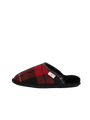Harris Tweed William Slippers - Red/Black Check