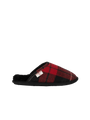 Harris Tweed William Slippers - Red/Black Check