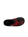 Harris Tweed William Slippers - Red/Black Check