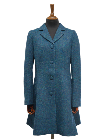 Harris Tweed Zoe Coat - Blue Mix HB