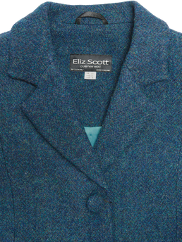 Harris Tweed Zoe Coat Blue Mix HB