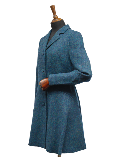 Harris Tweed Zoe Coat - Blue Mix HB