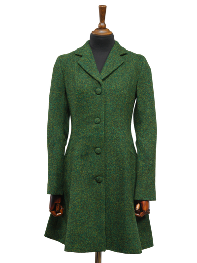 Harris Tweed Zoe Coat - Bottle Green