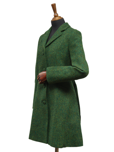 Harris Tweed Zoe Coat - Bottle Green