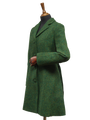 Harris Tweed Zoe Coat - Bottle Green