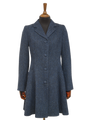Harris Tweed Zoe Coat - Navy Herringbone